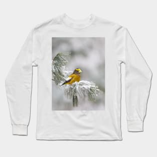 Evening Grosbeak - Algonquin Park Long Sleeve T-Shirt